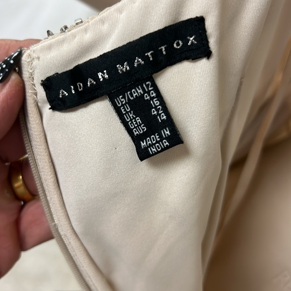 Aidan Mattox beaded with fringes sleeveless dress - Picture 10 of 11